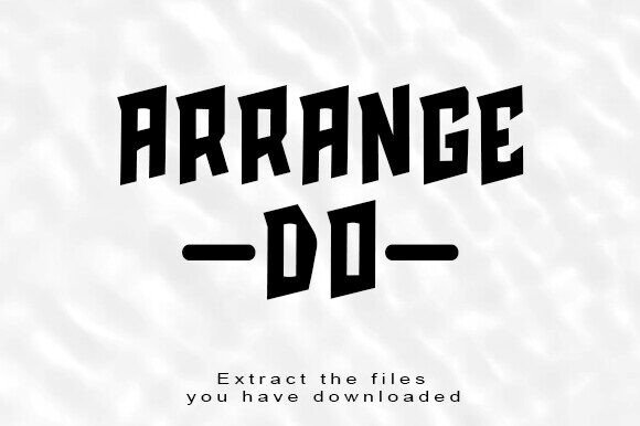 Arrange Do Font: A Designer's Take on Creative Branding