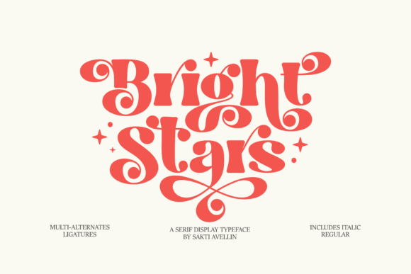 Bright Stars: The Serif Font That Elevates Campaign Visuals