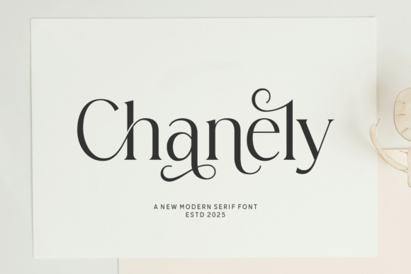 Chanely: The Modern Serif Font for Handmade Brands