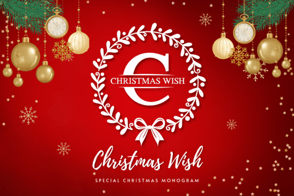 Christmas Wish Monogram Font
