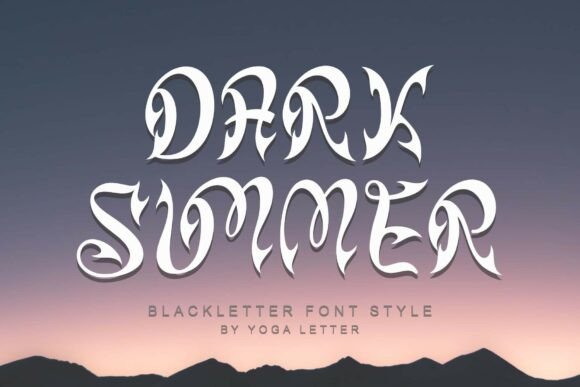 Dark Summer: A Bold Blackletter Typeface for Modern Web Design