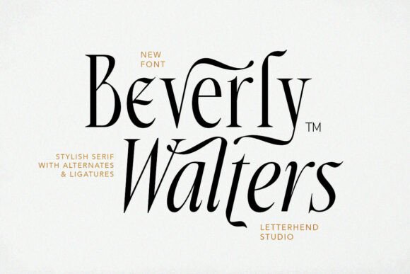 Elevate Your Brand with the Beverlywalters Regular Typeface