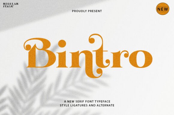 Elevate Your Brand with the Bintro Serif Typeface