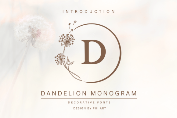 Elevate Your Brand with the Dandelion Monogram Typeface