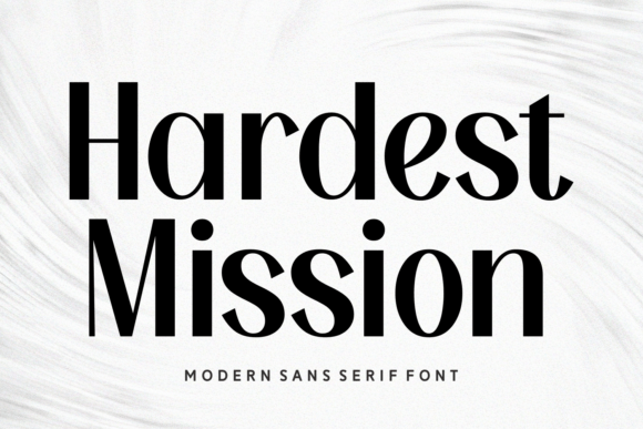 Hardest Mission: A Modern Sans Serif Typeface for Web Design