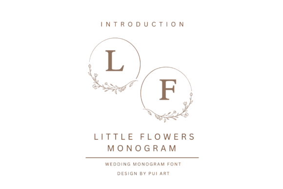 Little Flowers Monogram: A Decorative Font for Makers