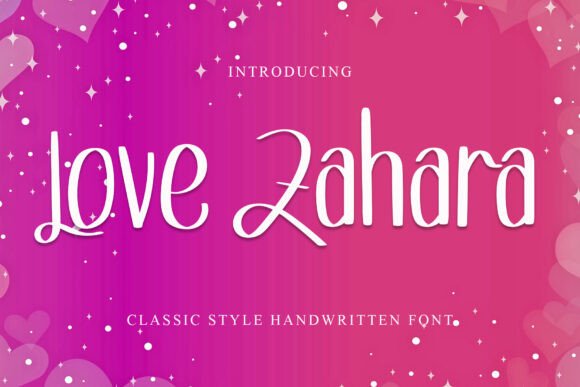 Love Zahara Font Review for Modern Web Design