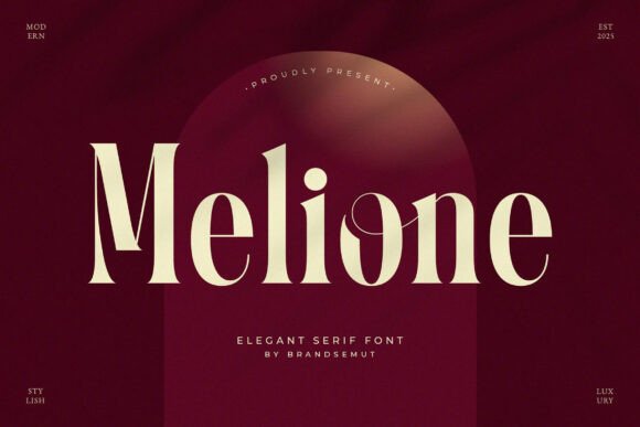 Melione: A Refined Serif Typeface for Modern Editorial Design