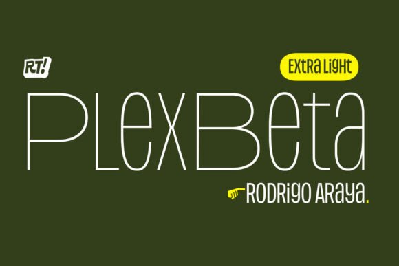Plex Beta Extralight Font
