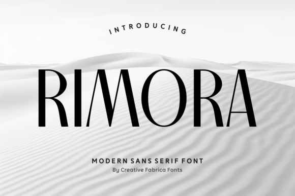 Rimora: A Modern Sans Serif for Editorial Elegance