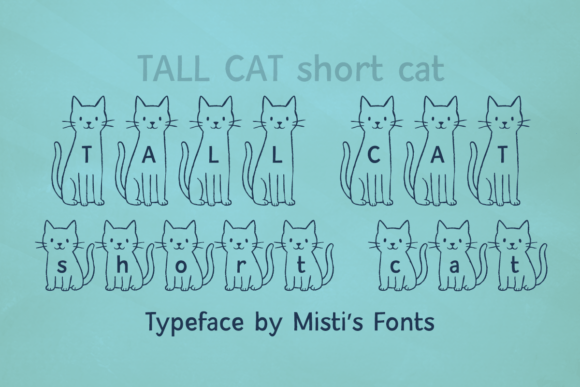 Tall Cat Short Cat: A Playful Typeface for Editorial Design