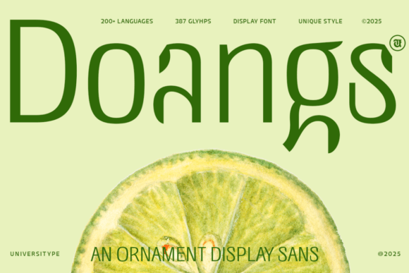Ut Doangs: A Bold Display Font for Editorial Impact